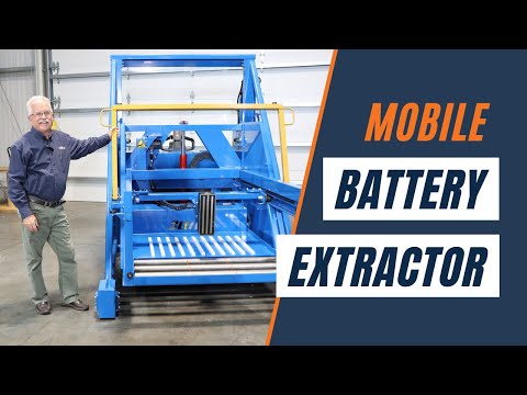 Mobile Forklift Battery Changer | Mobile Battery Extractor | Material Handling Minute