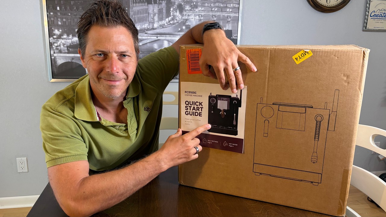 AMZCHEF PID 58mm Espresso Machine Unboxing and Setup!