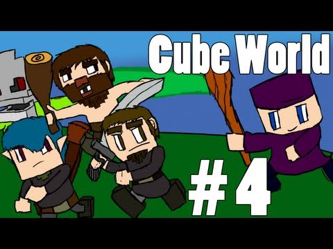 Cube World (Alpha) Co-op w/ Mischief & The Party Crew Part 4 - Castle At Night