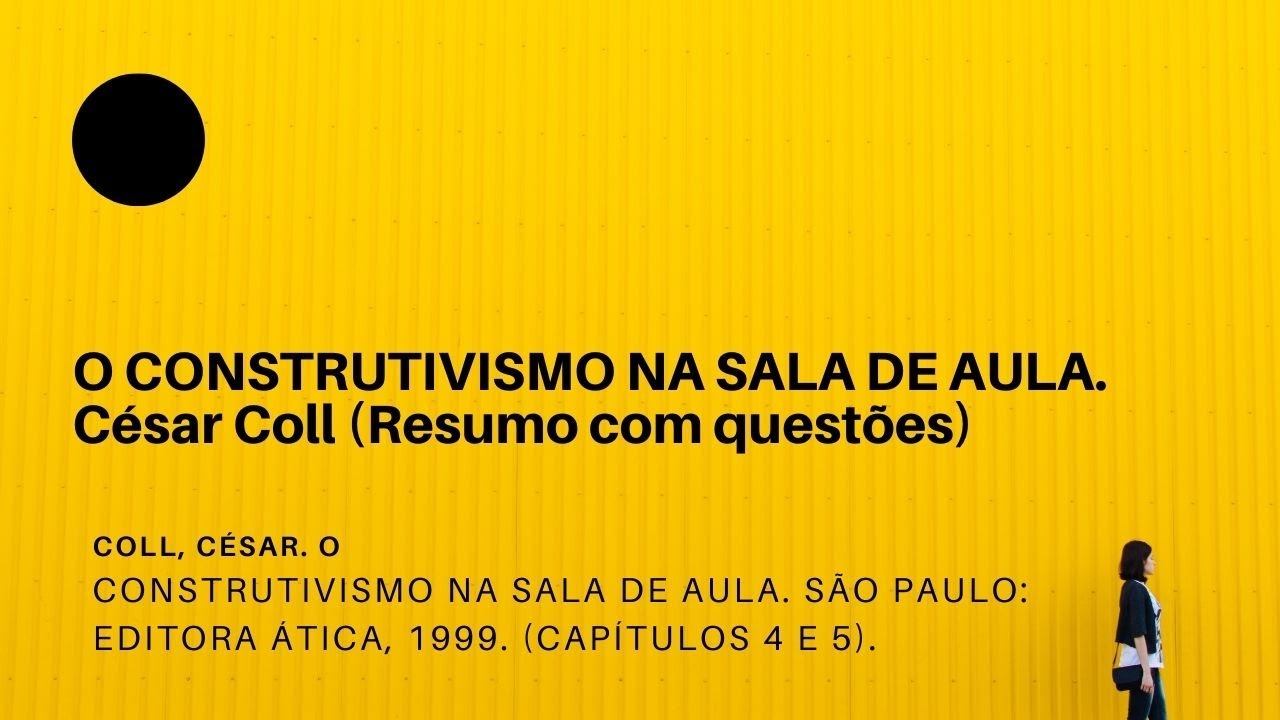 O CONSTRUTIVISMO NA SALA DE AULA. SÃO PAULO (Resumo com questões) Capítulos 4 e 5.