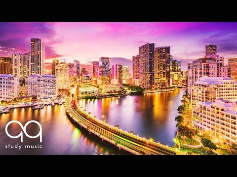 Deep Focus: Ambient Guitar Music for Studying, Concentration and Memory 🔵 Cityscape Footage