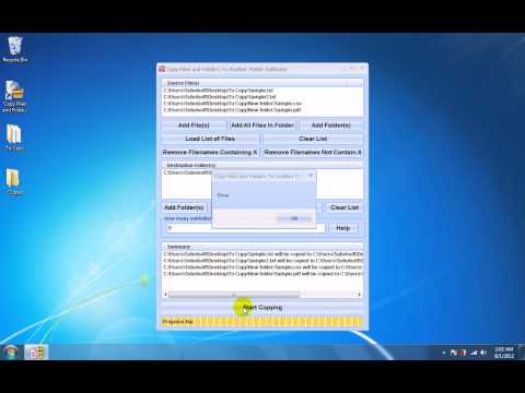Copy Files and Folders To Another Folder Software