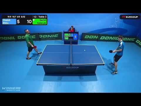 13:40 Oleksii Mitla 1-3 Serhii Kalenyk 02.05.2023 TT Euro.Cup Ukraine Master. Table 3