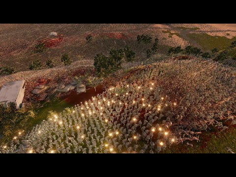 5 000 Combat soldiers with german ww2 tanks vs 1 million zombies