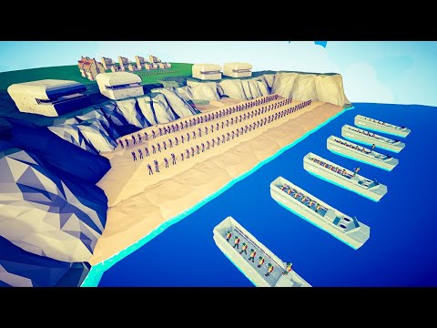 Americans Plan an Invasion Onto Normandy Beach in TABS (WW2 D-Day)