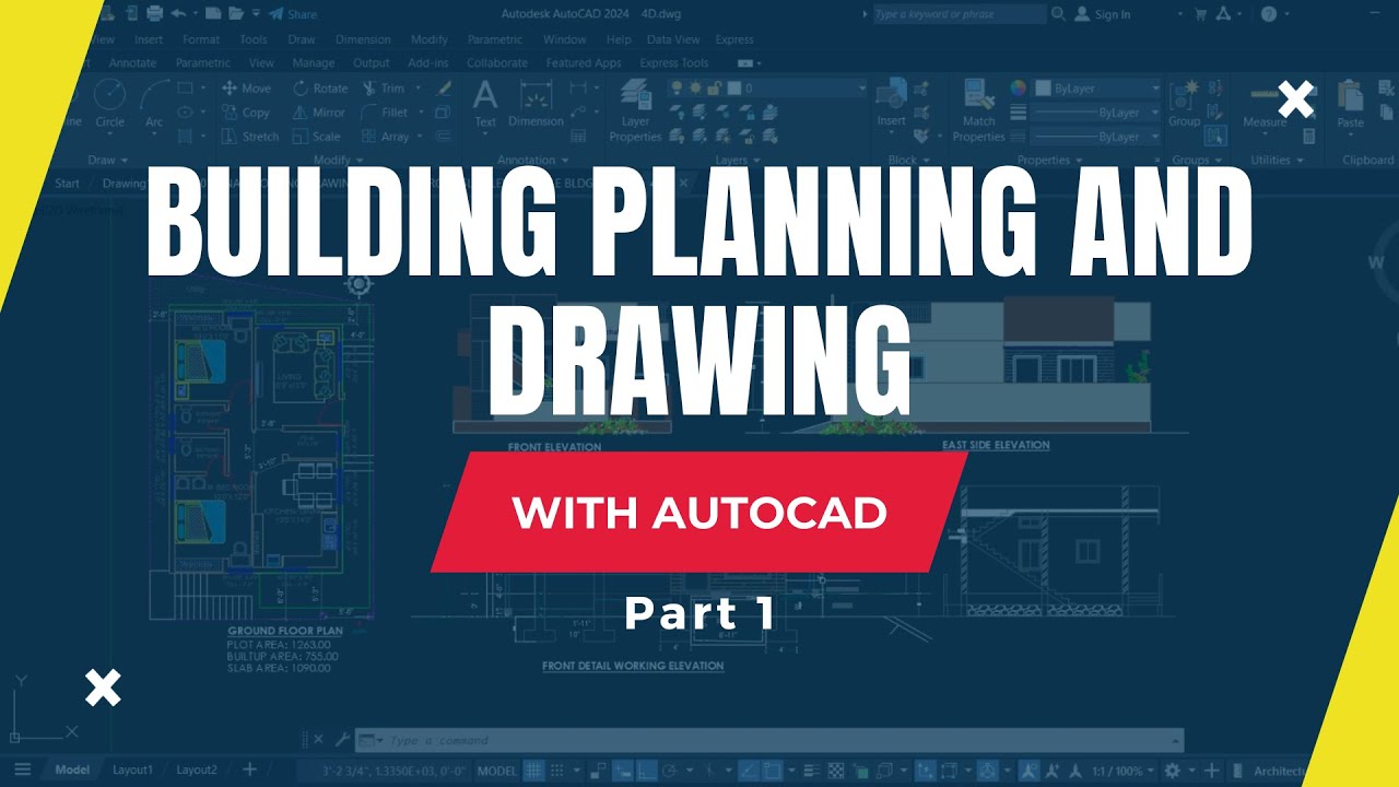 Building Planning and Drawing with AutoCAD | Part 1