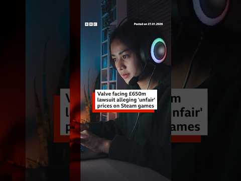 Valve facing £650m lawsuit over Steam game pricing in UK. #Valve #Gaming #BBCNews