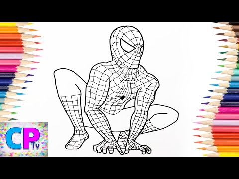 Spiderman Coloring Pages,Spiderman Was the First Superhero I Started To Color on my Channel