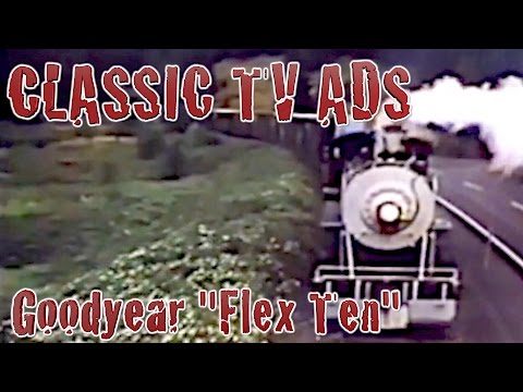 Goodyear Tires Flex Ten With Train Classic TV Ad Commercial
