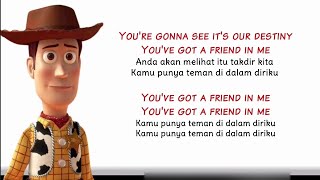 Toy Story - You&#39;ve Got a Friend in Me - Randy Newman (Lyrics video dan terjemahan)