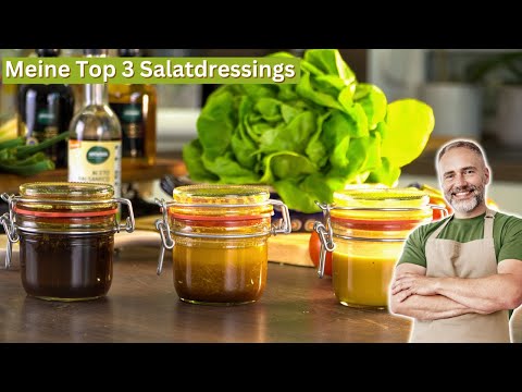 3 delicious salad dressings: quick, easy, and easy to stock up on! 🥗😋