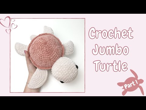 Crochet Jumbo Turtle - Tutorial Part 1 | Free Amigurumi Animal Pattern for Beginners