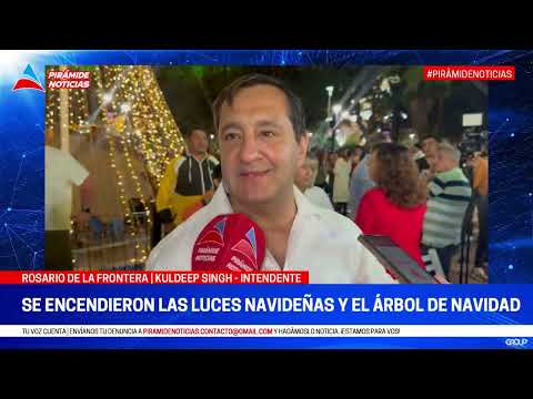 SE ENCENDIERON LAS LUCES NAVIDEÑAS DE ROSARIO DE LA FRONTERA