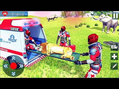 Animals Ambulance Rescue Game Doctor Robot 3D-Best Android Gameplay HD