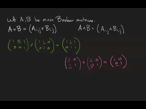 Basic Operations With Boolean Matrices