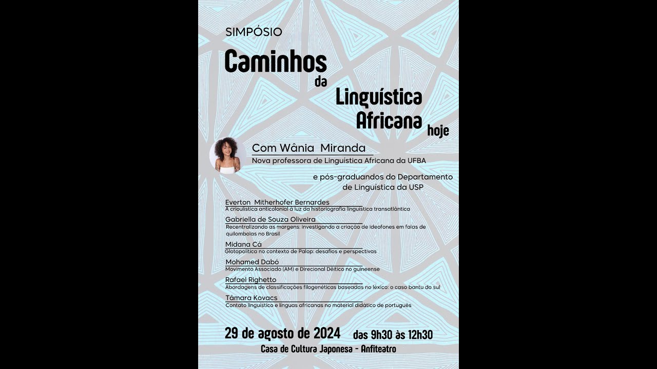SIMPOSIO CAMINHOS DA LINGUÍSTICA AFRICANA