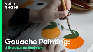 3 Gouache Painting Exercises for Beginners