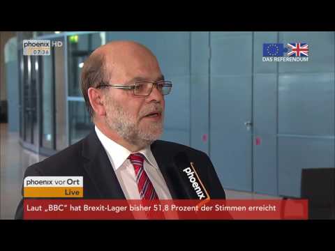 Brexit: Erhard Scherfer mit Reaktionen aus Berlin am 24.06.2016