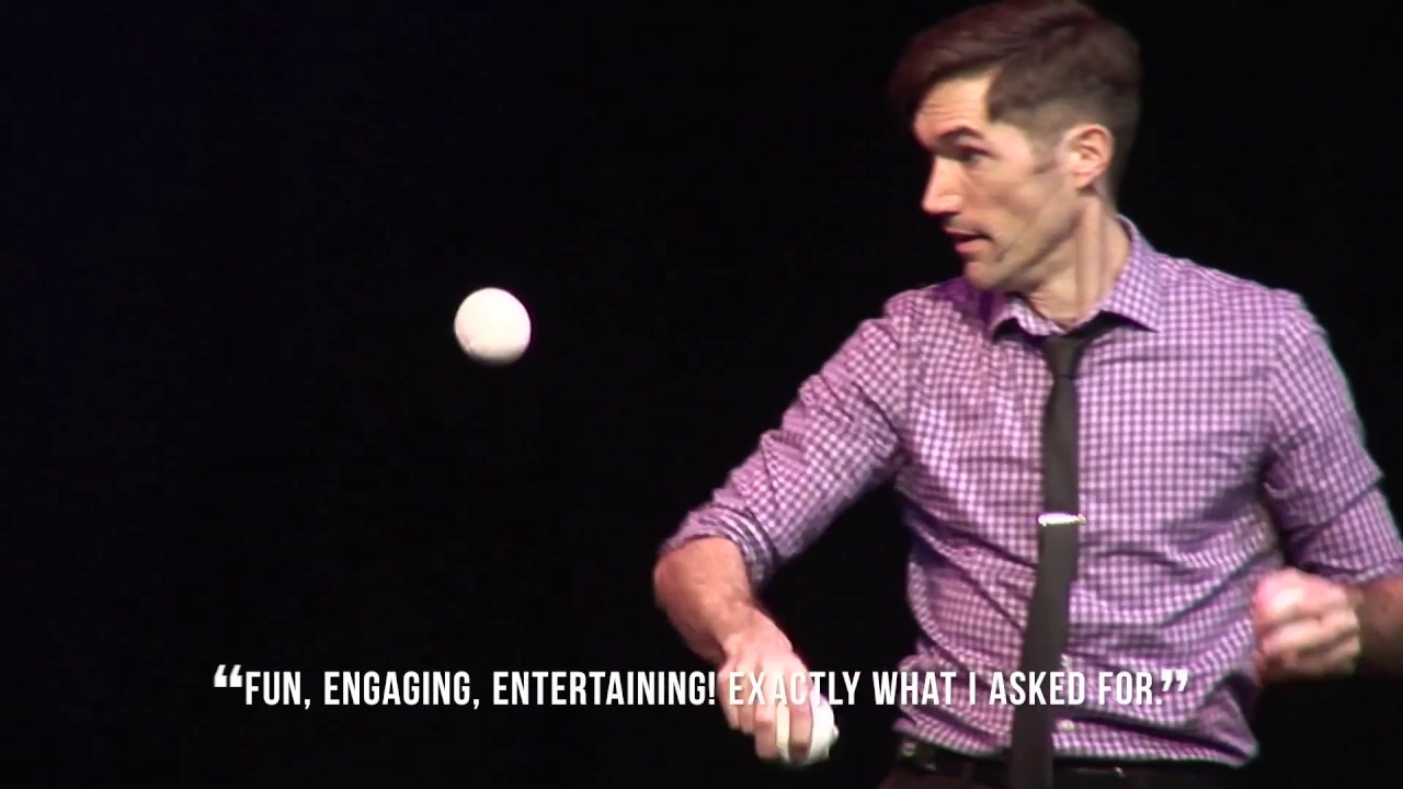 Promotional video thumbnail 1 for Josh Casey - Comedy Juggler