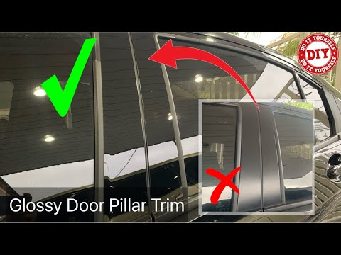 How to Install Door Pillar Trim Step by Step | DIY Side Door Pillar High Gloss Mirror Installation