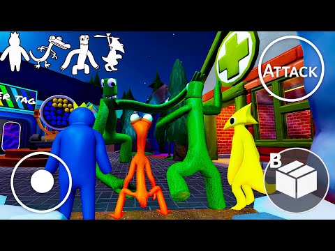 HACKER WALKTHROUGH RAINBOW FRIENDS | Playing as REAL ORANGE BLUE YELLOW GREEN #roblox