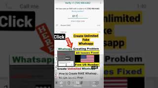 Get free US Number for Whatsapp | Whatsapp banned issue 2022 | #shorts