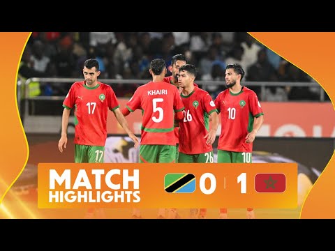 Tanzania 0-1 Morocco Match Highlights l TotalEnergies CHAN 2024 l Quarter-finals
