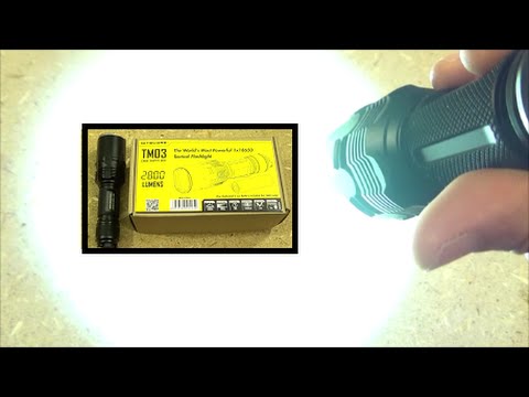 Nitecore TM03, 2800LM Single 18650 Light Video