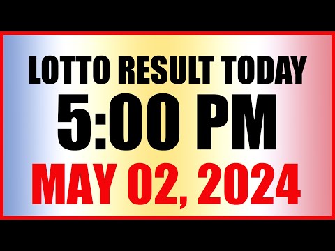 Lotto Result Today 5pm May 2, 2024 Swertres Ez2 Pcso