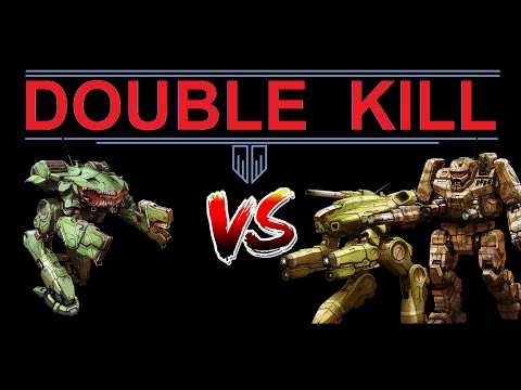 Double Kill! King Crab KGC-000B kills a Banshee and Marauder at the same time! | MechWarrior Online