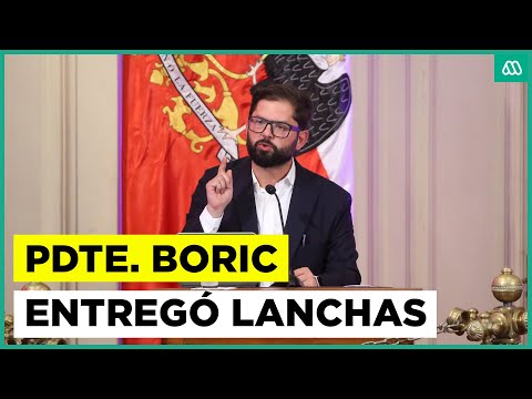 Gira por la Región de Aysén: Presidente Boric entrega lanchas a Carabineros de Chile Chico
