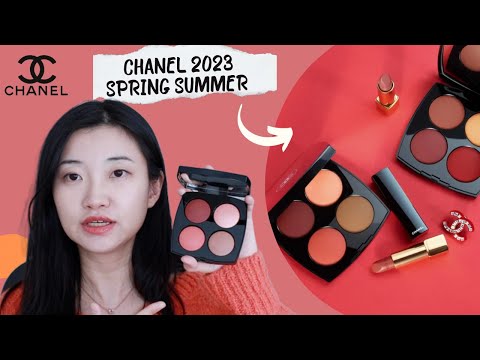 Amostras e resenhas Chanel Primavera Verão 2023|Paleta de sombras e blush|Kana 2023 Paleta limitada de sombras e blush Primavera/Verão