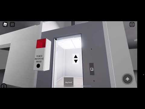 Vintage Otis traction elevator at heron view square parking garage on Roblox