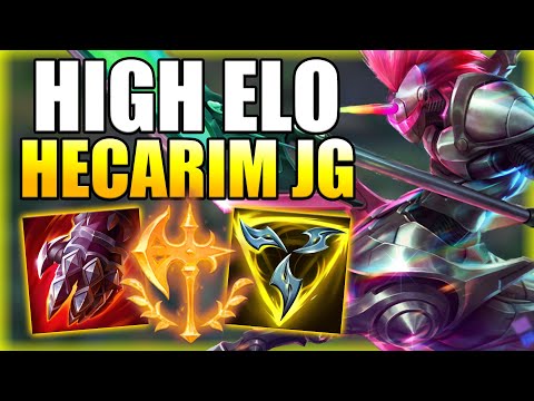 HOW TO PLAY HECARIM JUNGLE VS GM ELO PLAYERS - Season 11 Hecarim Jungle Guide - League of Legends