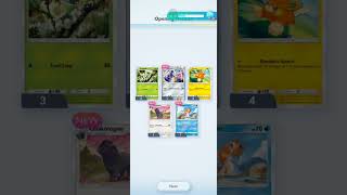 Pokémon booster pack cards opening