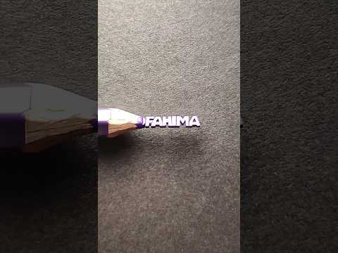 #fahima #name #pencilart #pencilcurving