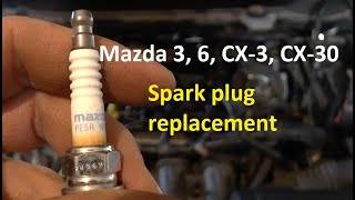How to replace spark plugs | Mazda skyactive 2.0 | 3, 6, CX-3, CX-30 | Replacement