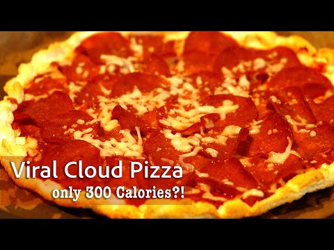 Try the 300-Calorie Cloud Pizza That Went Viral! (ASMR)