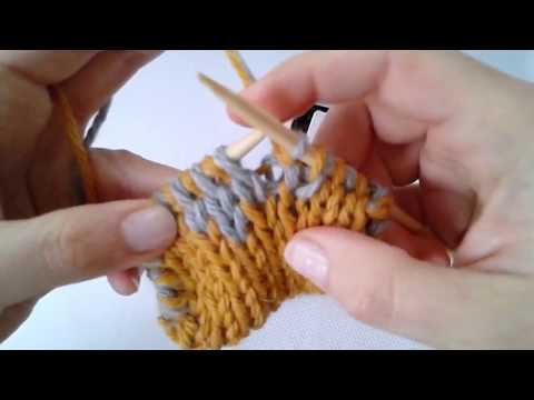 Doubleface  - Farbmuster stricken