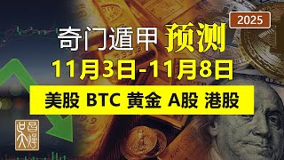 奇門遁甲預測2025年11月3日-11月8日全球金融市場“精彩紛呈” 中國股市A股走勢 | 黃金走勢 貴金屬銅鋁鋰走勢 | 美股走勢 | 比特幣行情 | 港股走勢 | 吳昌燁-风水命理