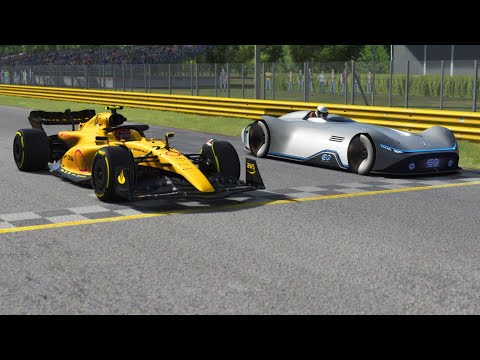 F1 2022 Ferrari F1-75 Giallo Modena vs Mercedes-Benz Vision EQ Silver Arrow