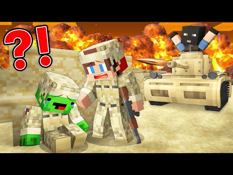 JJ Saved Mikey in Military in Minecraft (Maizen)