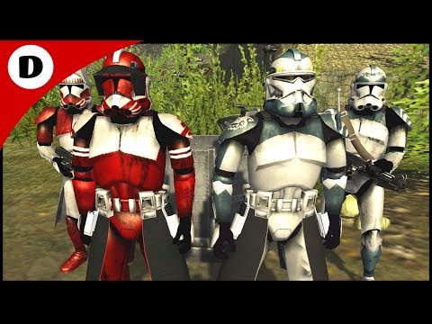 COMMANDER WOLFFE vs COMMANDER FOX - Men of War: Star Wars Mod
