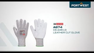 A674 CS Cut F13 Kožené Portwest, čierna, S