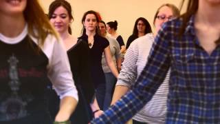 Keene State English Students Learn Classical Contra Dancing from 'Jane Austen' Era