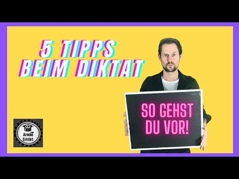 Diktat - 5 Tipps für mehr Erfolg