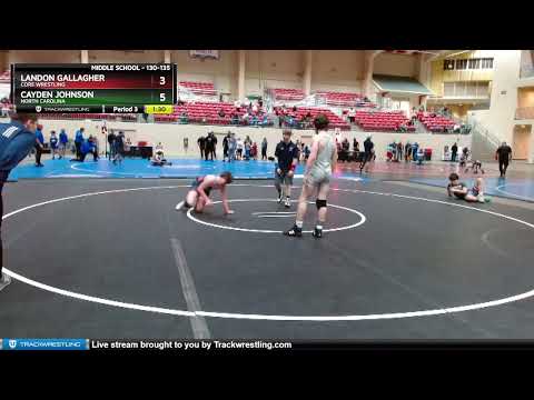 130-135 Lbs Round 1 - Landon Gallagher, CORE Wrestling Vs Cayden Johnson, North Carolina 5ef9
