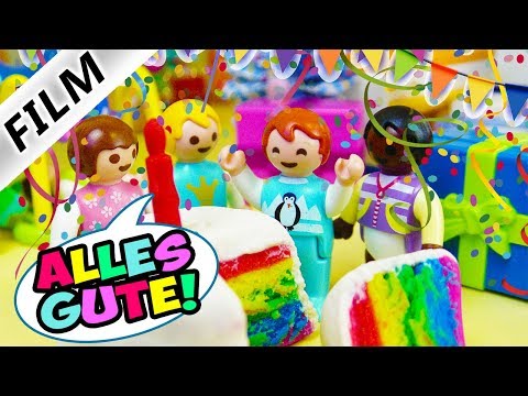 Playmobil Film deutsch EMMAS 5. GEBURTSTAG IN KITA Feier fast verschlafen | Kinderfilm Familie Vogel