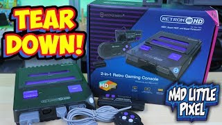 Hyperkin Retron 2 HD European Space Black Edition Tear Down! HDMI NES SNES Clone!