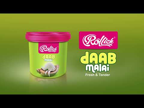 Daab Malai Ice cream - Lick lick, Rollick!